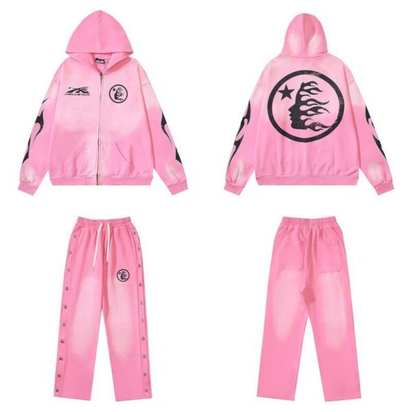 Hellstar Sport Hoodie set Pink OKLU20261679