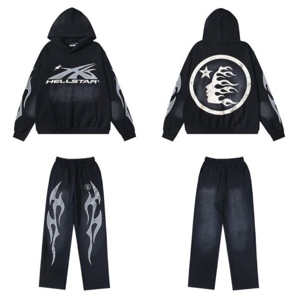 Hellstar Sports Hoodie Black set OKLU20261680