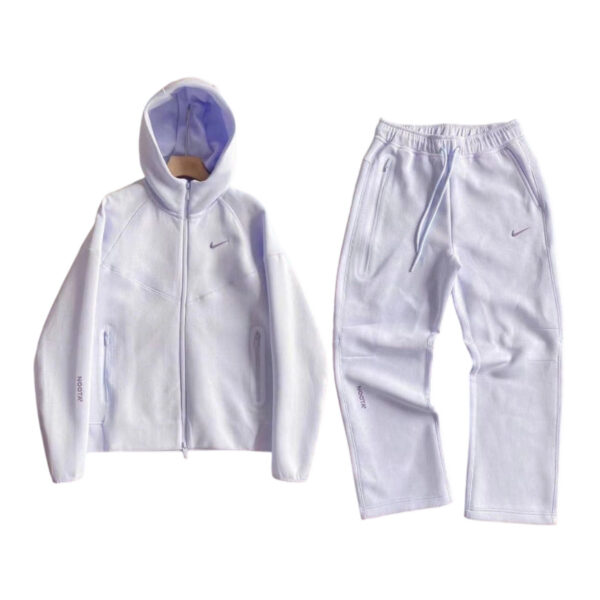 Nike Sportswear x NOCTA Tech Fleece Full Zip Hoodie & Joggers Set Palest Purple OKLU20261681