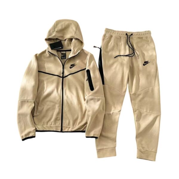 Nike Sportswear Tech Fleece Full-Zip Hoodie & Joggers Set earth yellow OKLU20261682