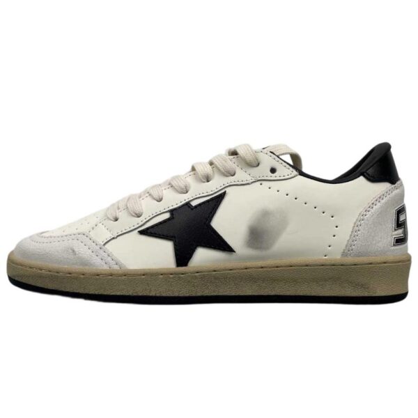 Golden Goose Ball-Star Low White Nappa Black Star OKLU2026168