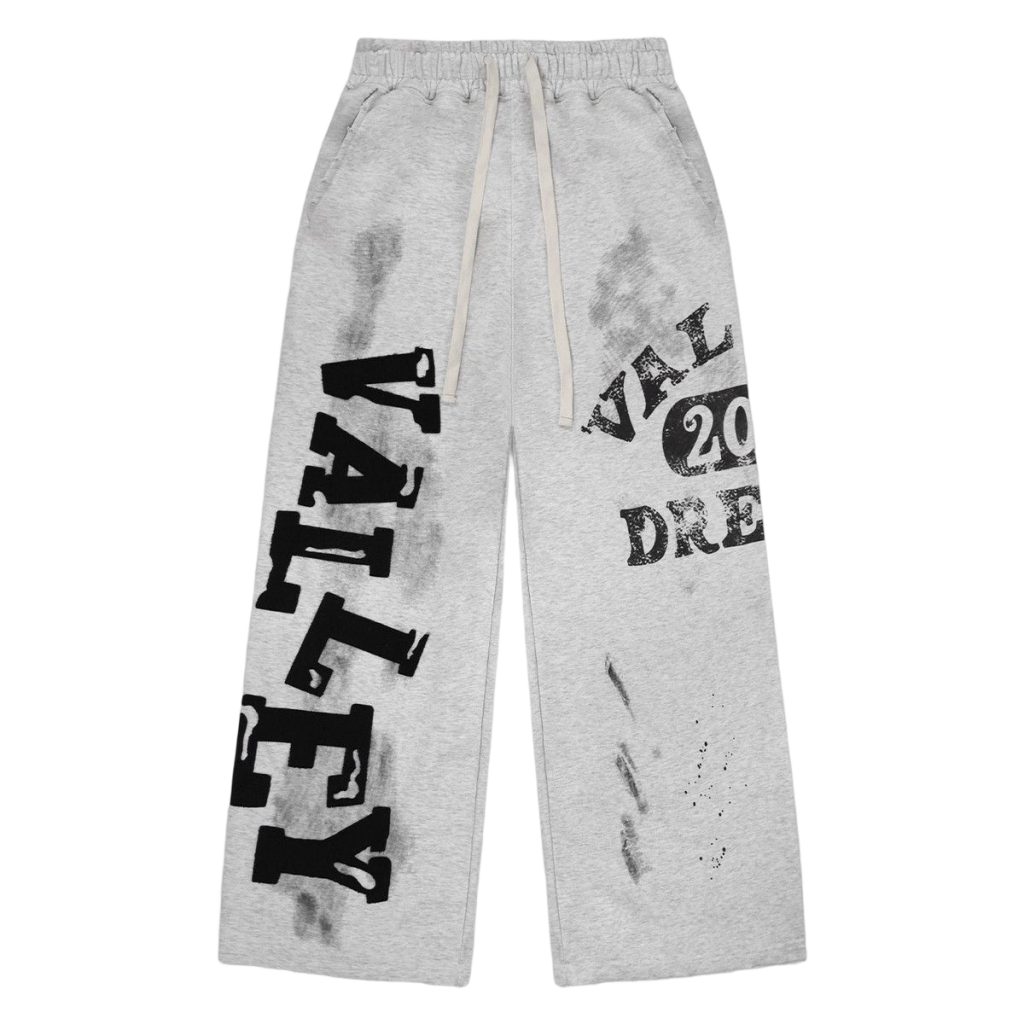 Vale Forever Valley American retro hoodie set gray OKLU20261694