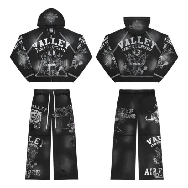 Vale Forever Valley hoodie set Black OKLU20261697