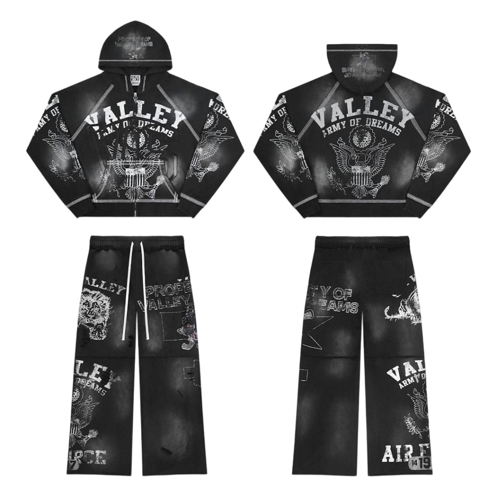 Vale Forever Valley hoodie set Black OKLU20261697