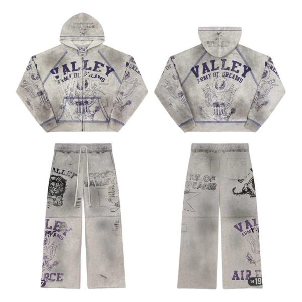 Vale Forever Valley hoodie set Grey OKLU20261698