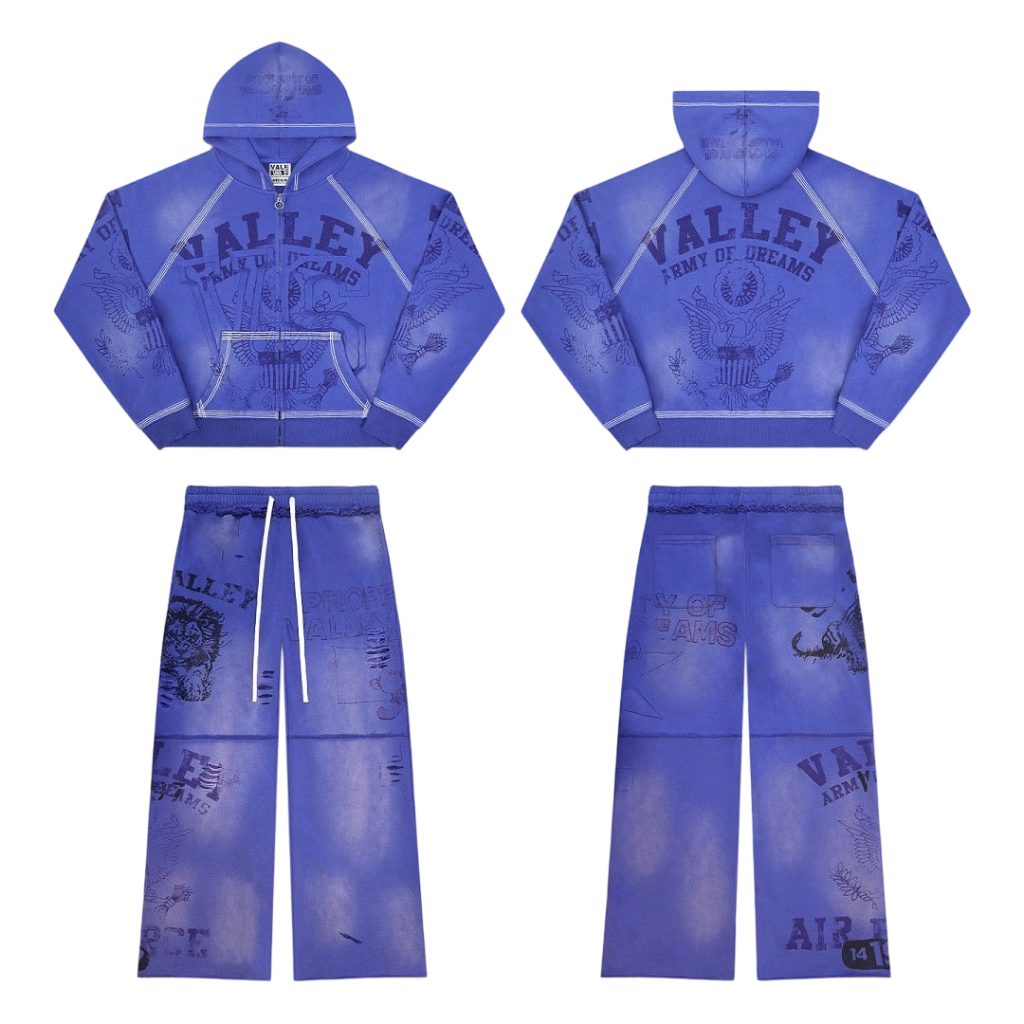 Vale Forever Valley hoodie set Blue OKLU20261699