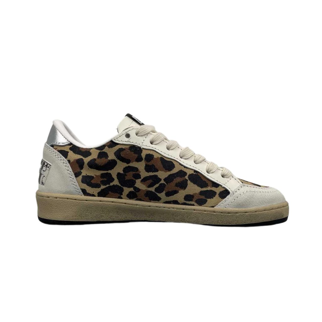 Golden Goose Ball‑Star Off‑White Star Metallic Silver Heel OKLU2026169