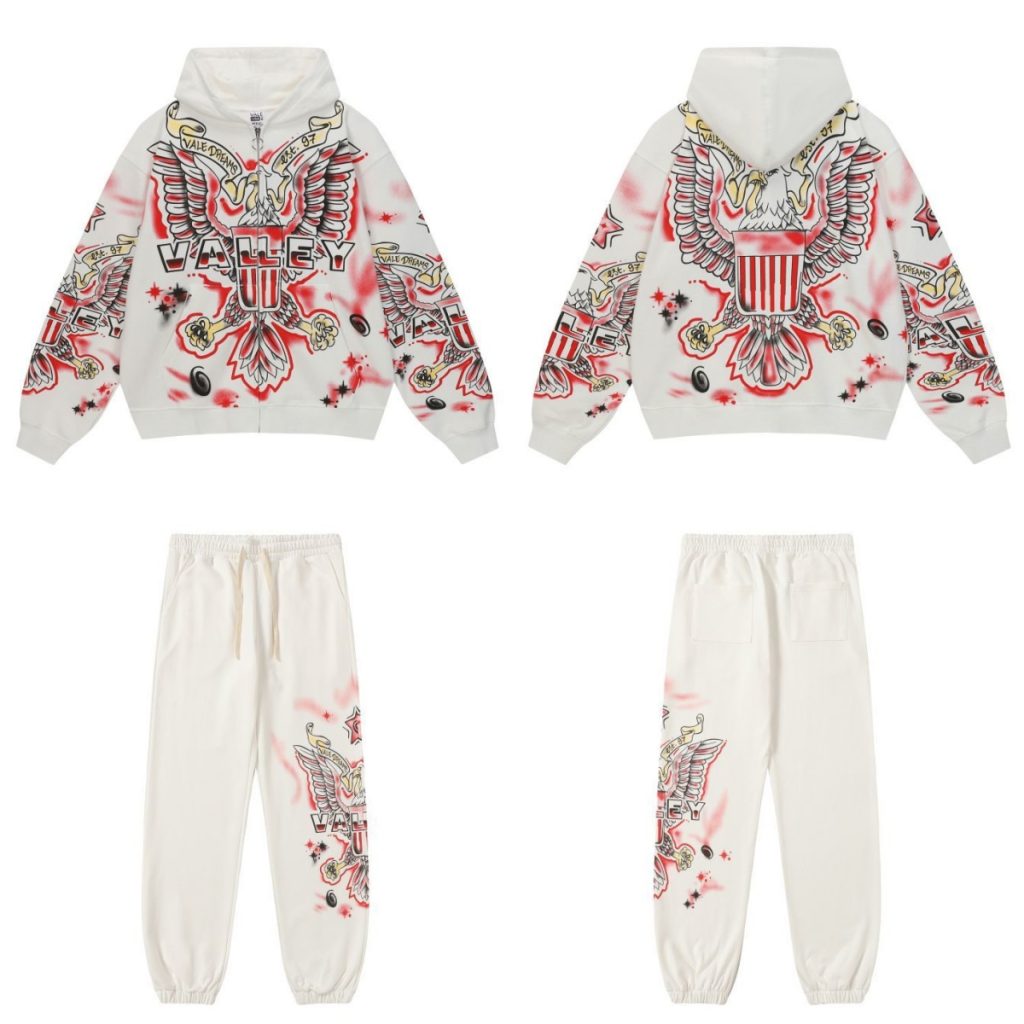 Vale Forever Valley leisure hoodie set white OKLU20261701