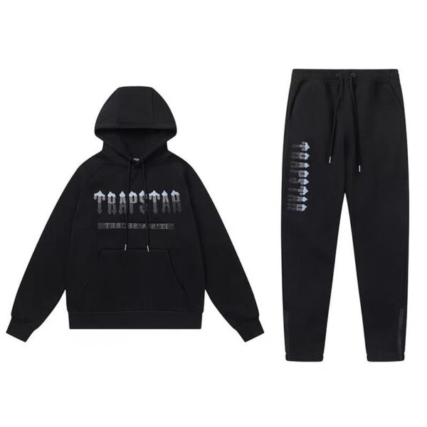 Trapstar Classic Gradient Hoodie Tracksuit Black OKLU20261706