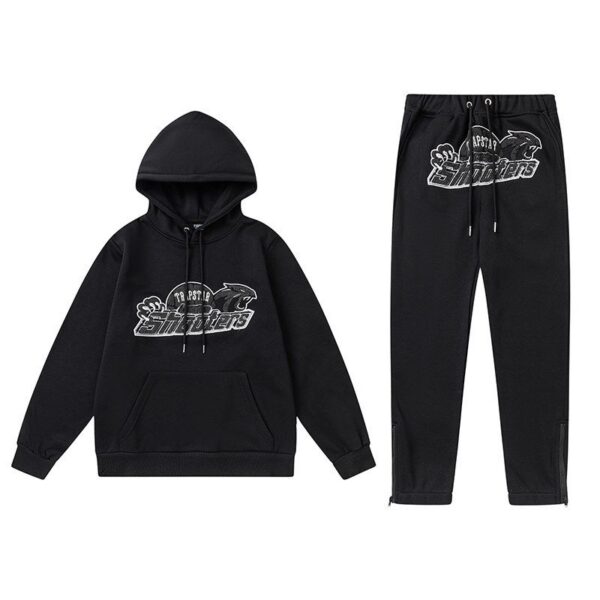 Trapstar Shooters Hoodie Sweatpant Tracksuit Black OKLU20261710