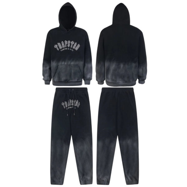 Trapstar letter gradient sports and leisure set black OKLU20261711
