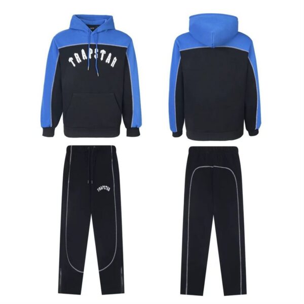 Trapstar letter color blocking casual set in black and blue OKLU20261713