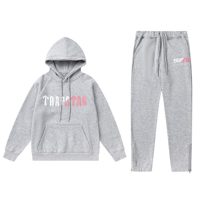 Trapstar Classic Gradient Hoodie Tracksuit Black/Grey OKLU20261720