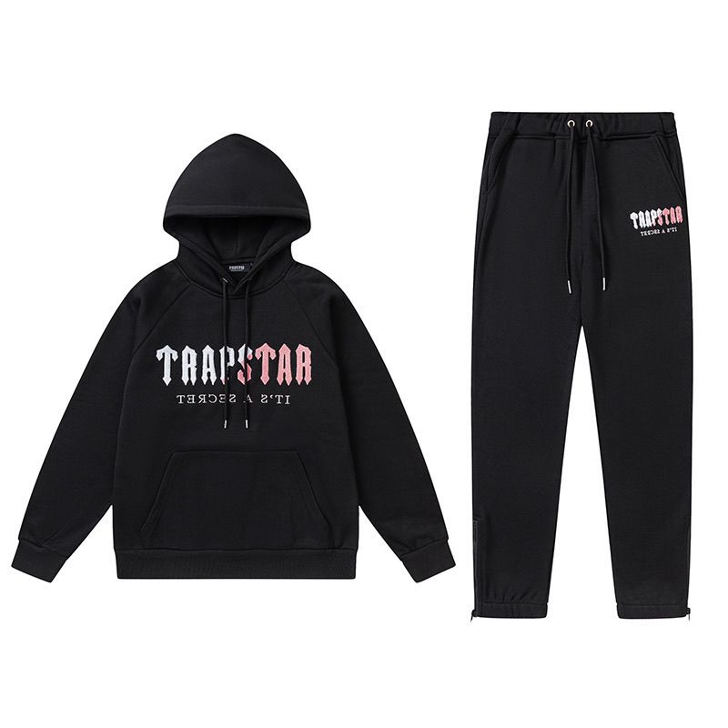 Trapstar Classic Gradient Hoodie Tracksuit Black/Grey OKLU20261720
