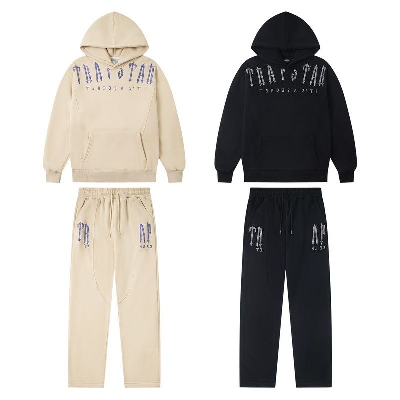 Trapstar Alphabet Logo Sports and Leisure Set Black Apricot OKLU20261723