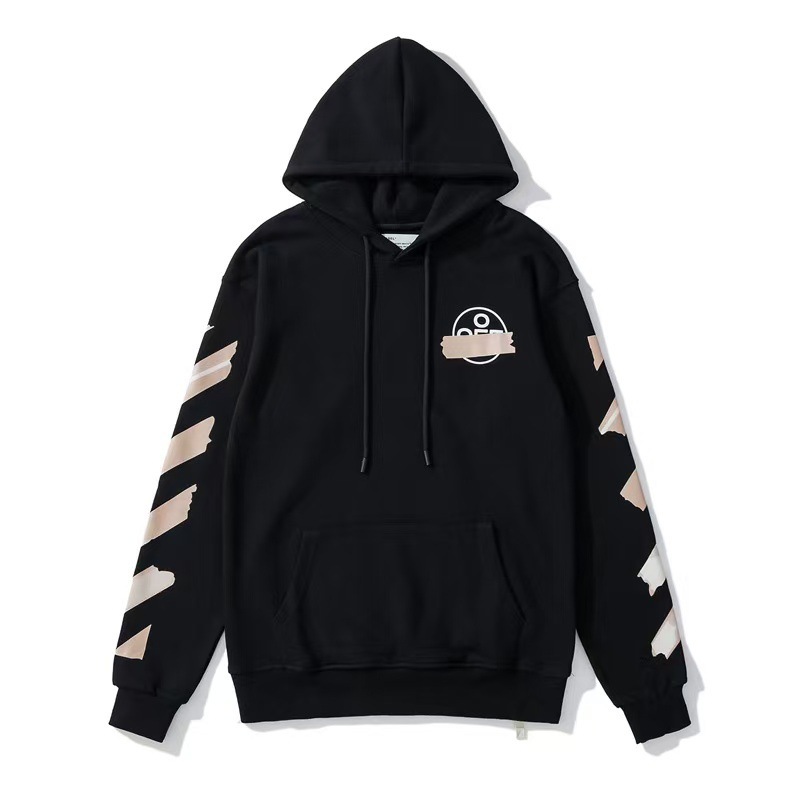 Off White Oil Painting Graffiti Printed Hoodie Set OKLU20261728
