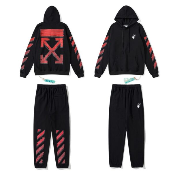 Off White Versatile Hoodie Set OKLU20261729