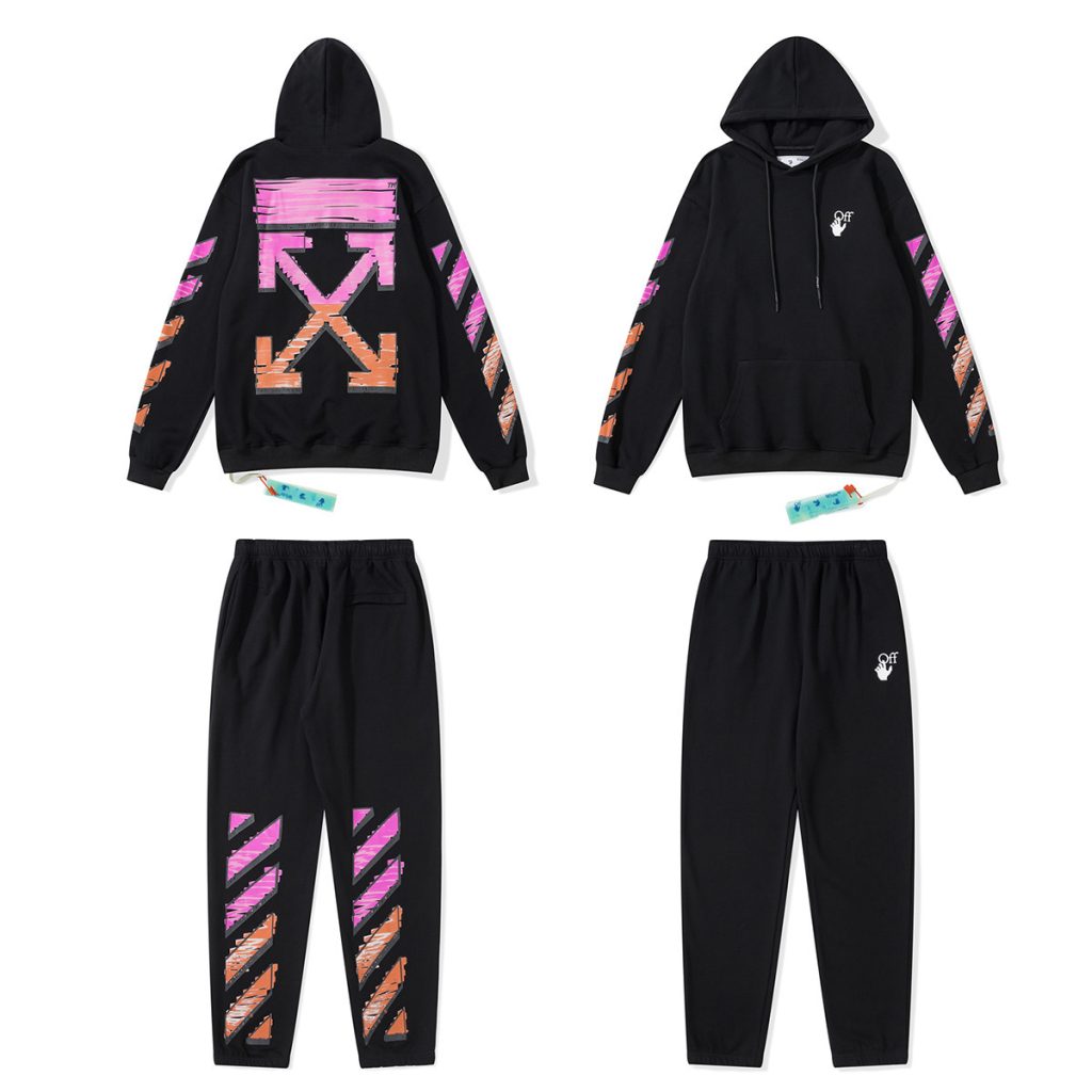 Off White unisex hooded sweatshirt set OKLU20261730
