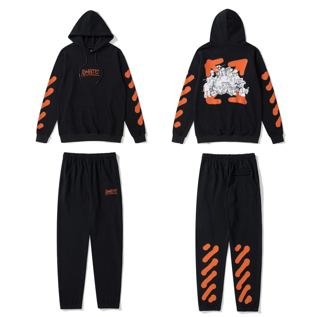 Off White series hooded sweatshirt set OKLU20261732
