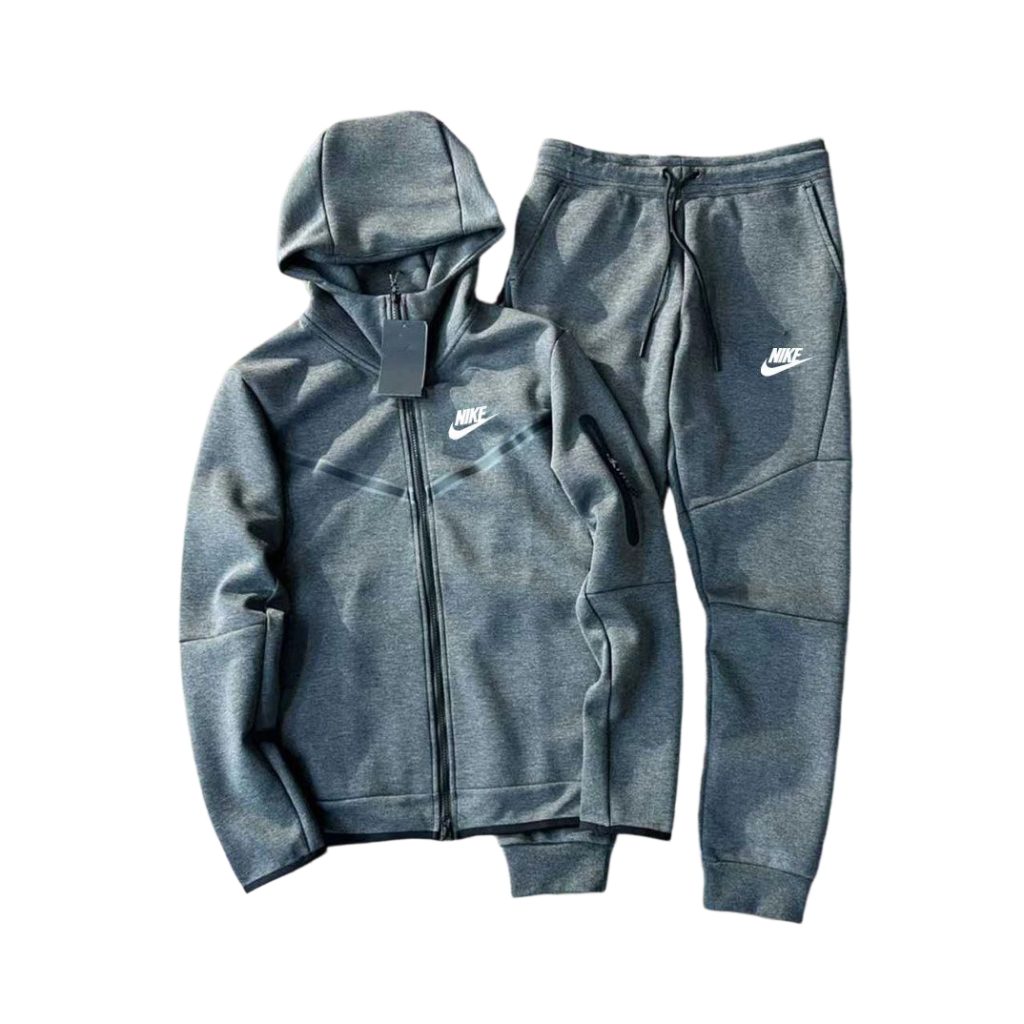Nike Sportswear Tech Fleece Full Zip Hoodie&Joggers Set Dark Grey OKLU20261733