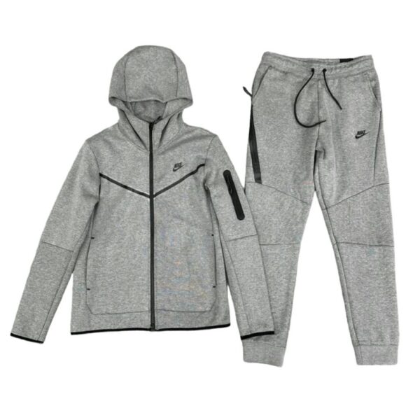 Nike Sportswear Tech Fleece Full Zip Hoodie&Joggers Set Grey OKLU20261734