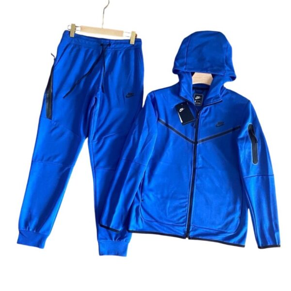 Nike Sportswear Tech Fleece Full Zip Hoodie&Joggers Set navy blue OKLU20261737