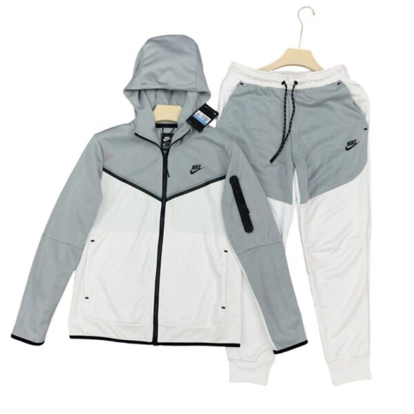 Nike Sportswear Tech Fleece Full Zip Hoodie&Joggers Set Smoke Whitening OKLU20261746