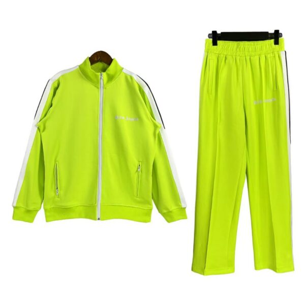 Palm Angels Zip Up Classic Track Jacket&Pants Set Fluorescent Yellow OKLU20261755