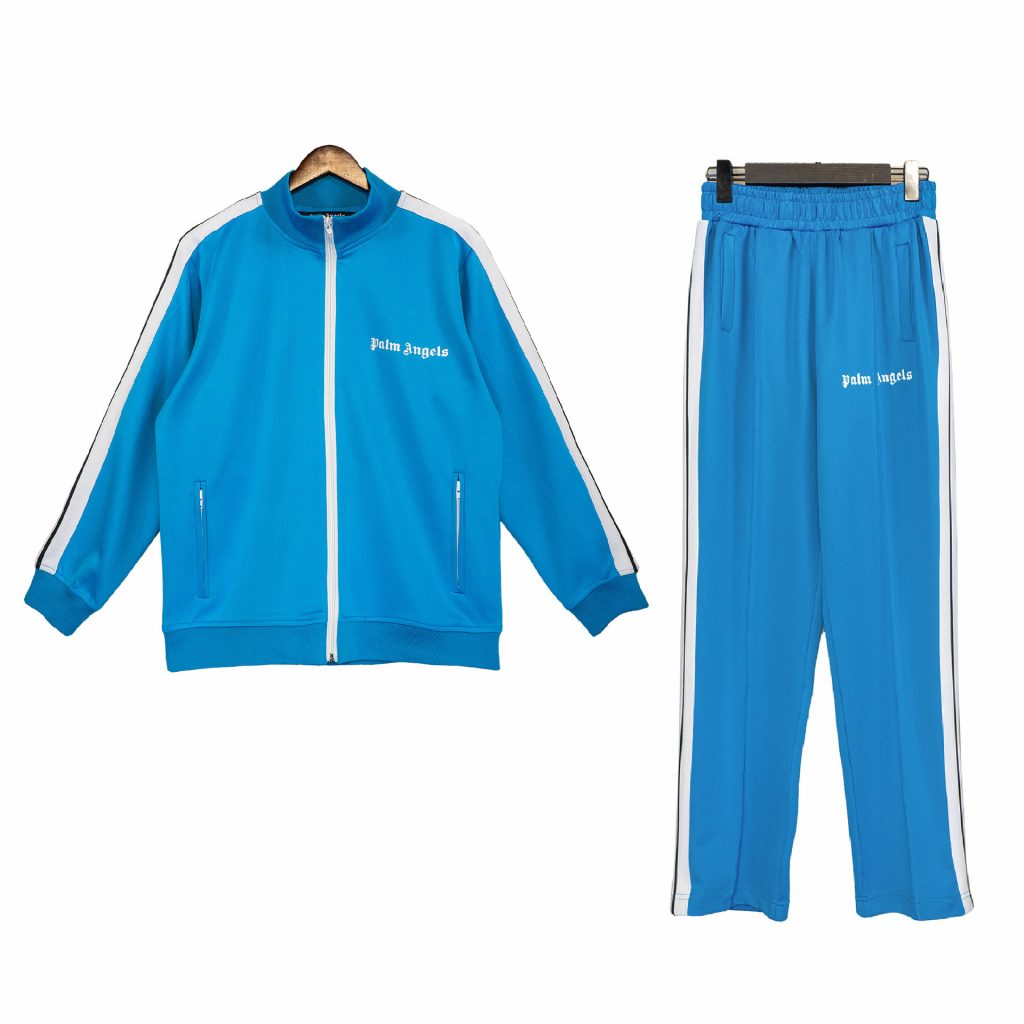 Palm Angels Zip Up Classic Track Jacket&Pants Set Blue OKLU20261756