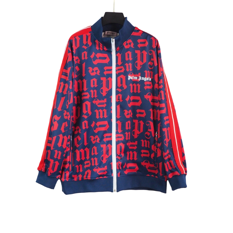 Palm Angels Zip Up Classic Track Jacket&Pants Set Red OKLU20261759