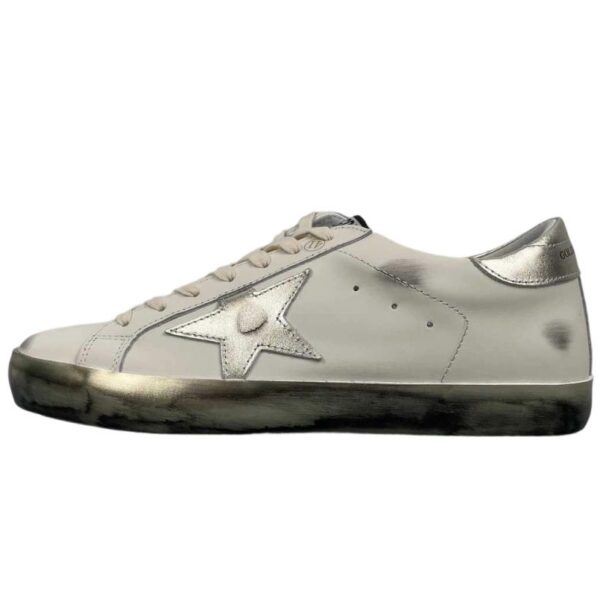 Golden Goose Super Star Metallic Silver Star Silver Heel OKLU2026175