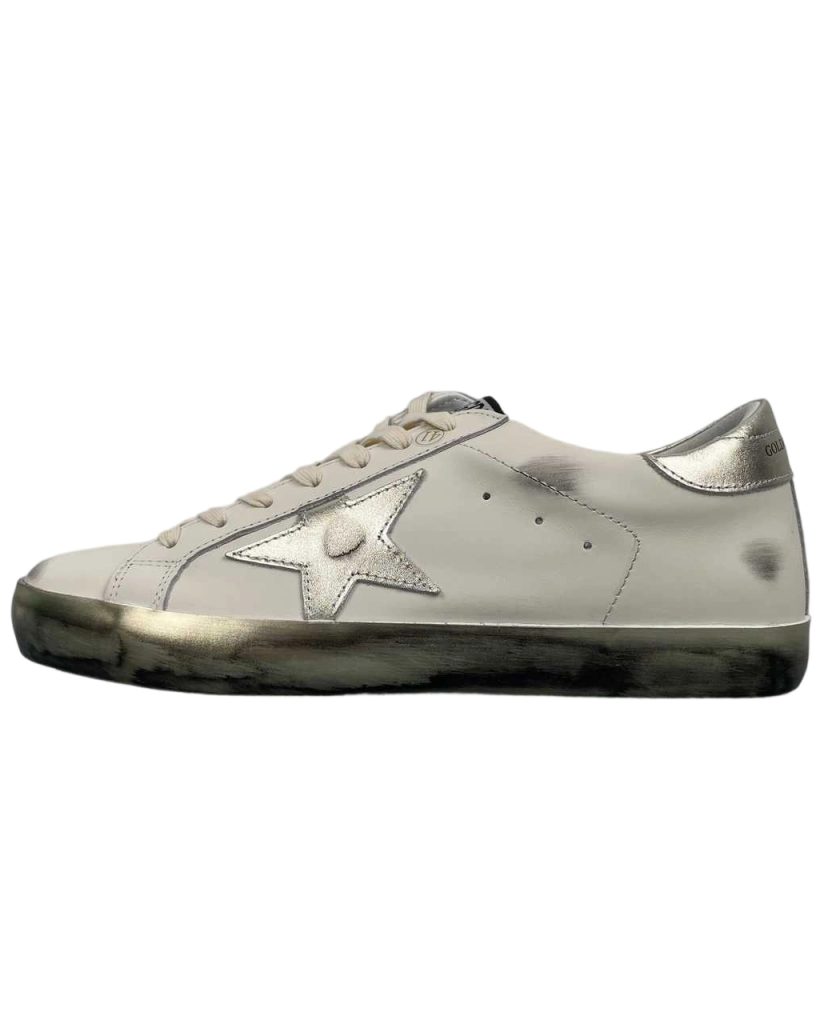 Golden Goose Super Star Metallic Silver Star Silver Heel OKLU2026175