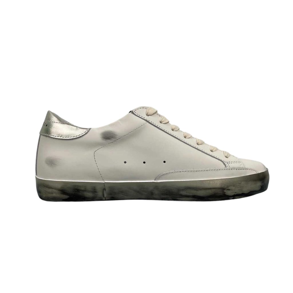 Golden Goose Super Star Metallic Silver Star Silver Heel OKLU2026175