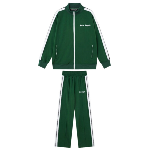 Palm Angels Zip Up Classic Track Jacket&Pants Set dark green OKLU20261762