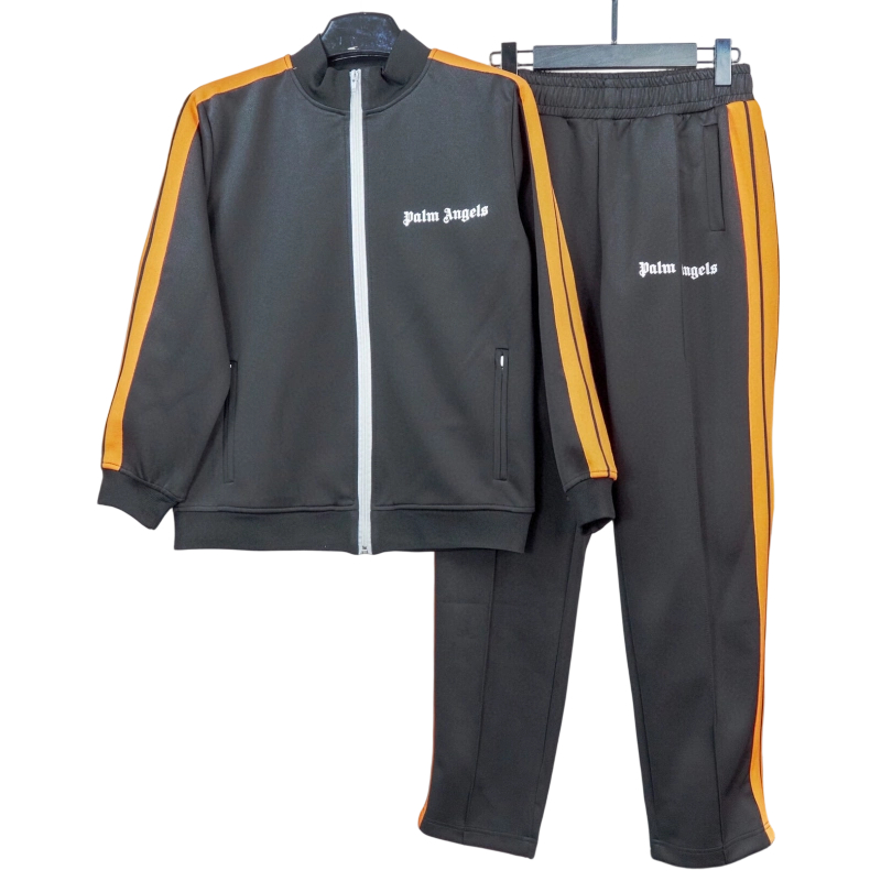Palm Angels Zip Up Classic Track Jacket&Pants Set Black OKLU20261763