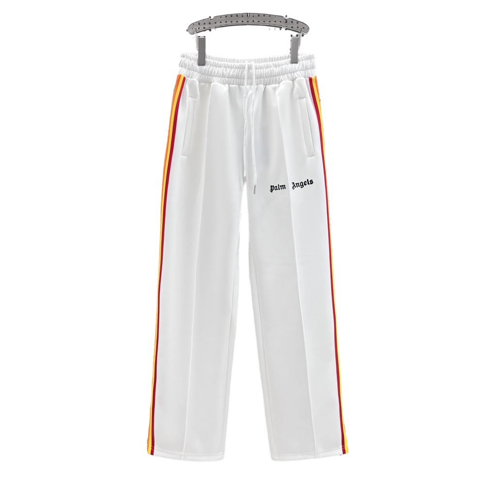 Palm Angels Zip Up Classic Track Jacket&Pants Set Rainbow White OKLU20261764