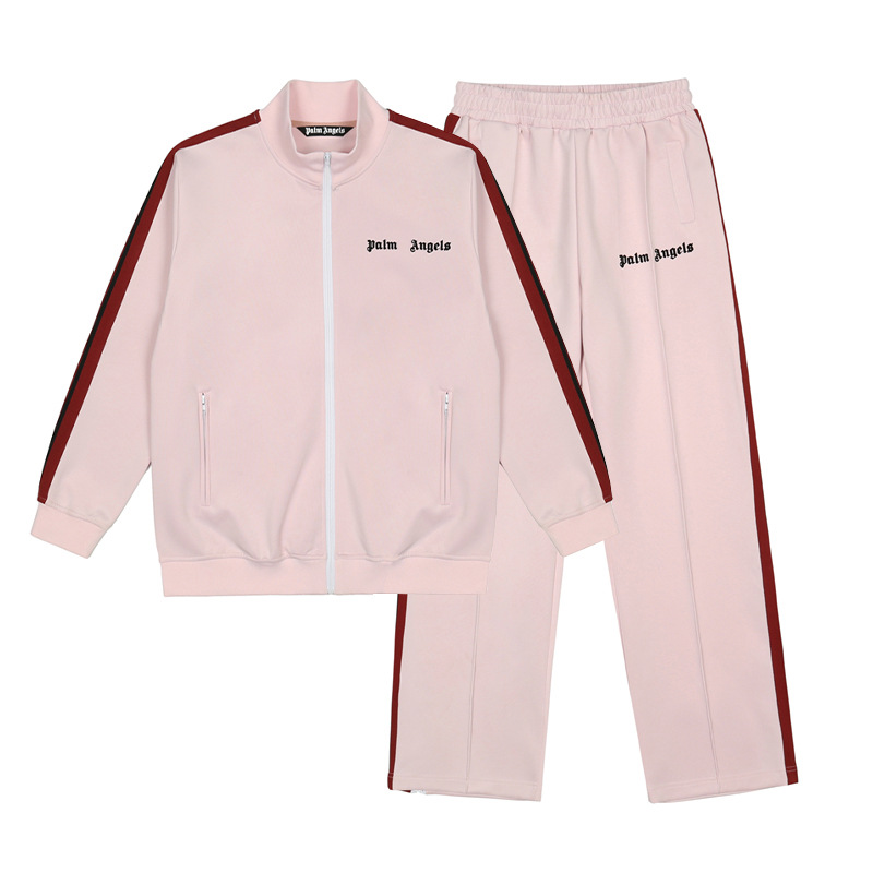 Palm Angels Zip Up Classic Track Jacket&Pants Set Pink OKLU20261766