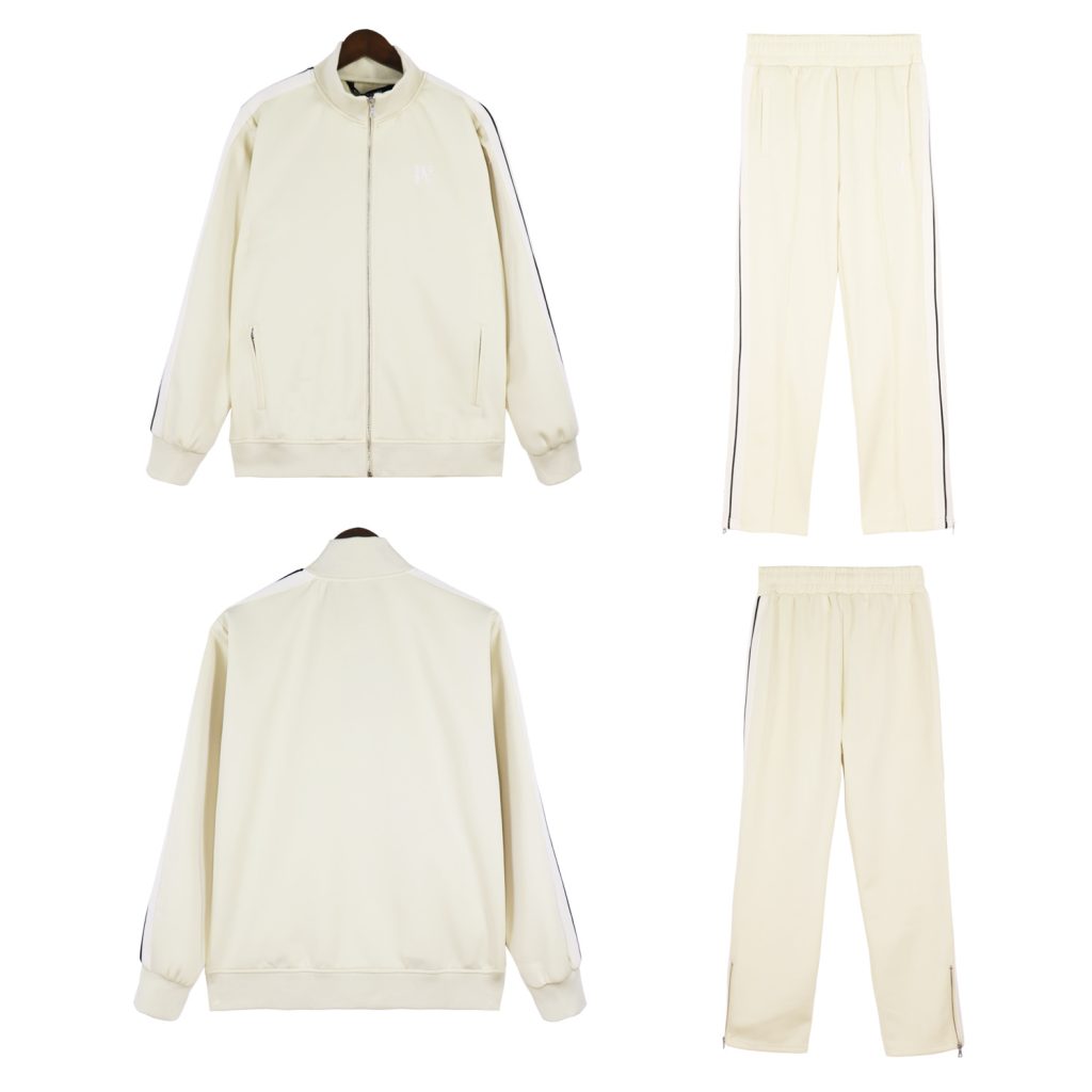 Palm Angels Zip Up Classic Track Jacket&Pants Set Apricot OKLU20261768