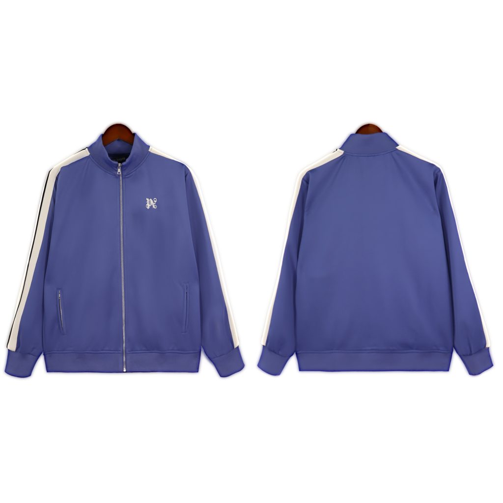Palm Angels Zip Up Classic Track Jacket&Pants Set navy blue OKLU20261770