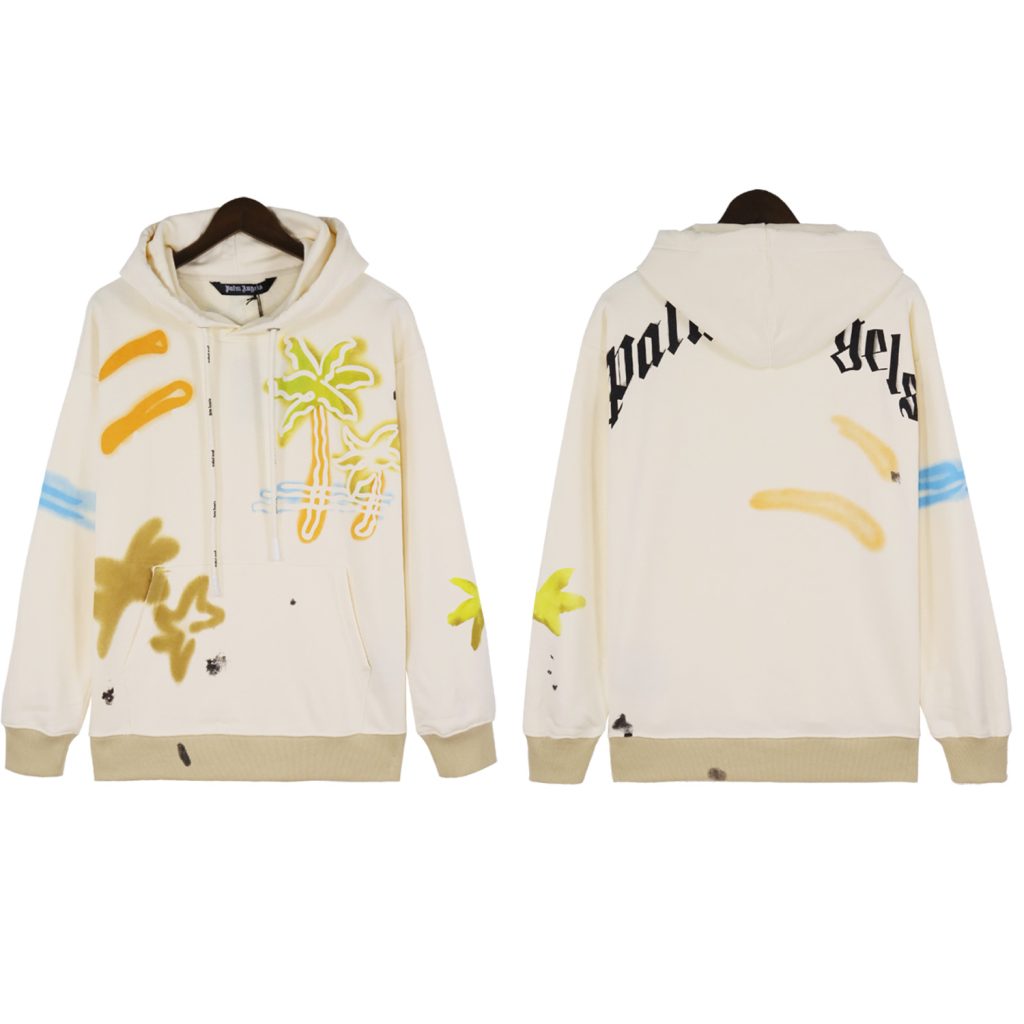 Palm Angels Hooded Hoodie Set Apricot OKLU20261771