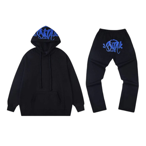 Syna World hooked sweatshirt set black blue OKLU20261772