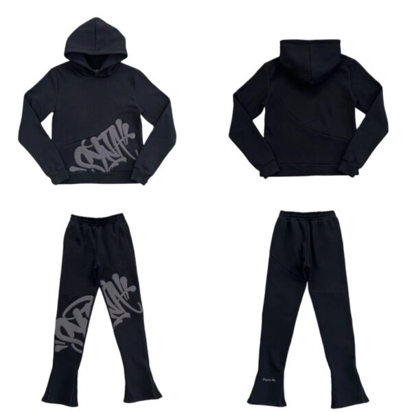 Syna World Hip Hop Hooked Sweatshirt Set Black OKLU20261776