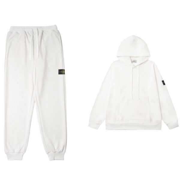 Stone Island Hoodie Set White OKLU20261801
