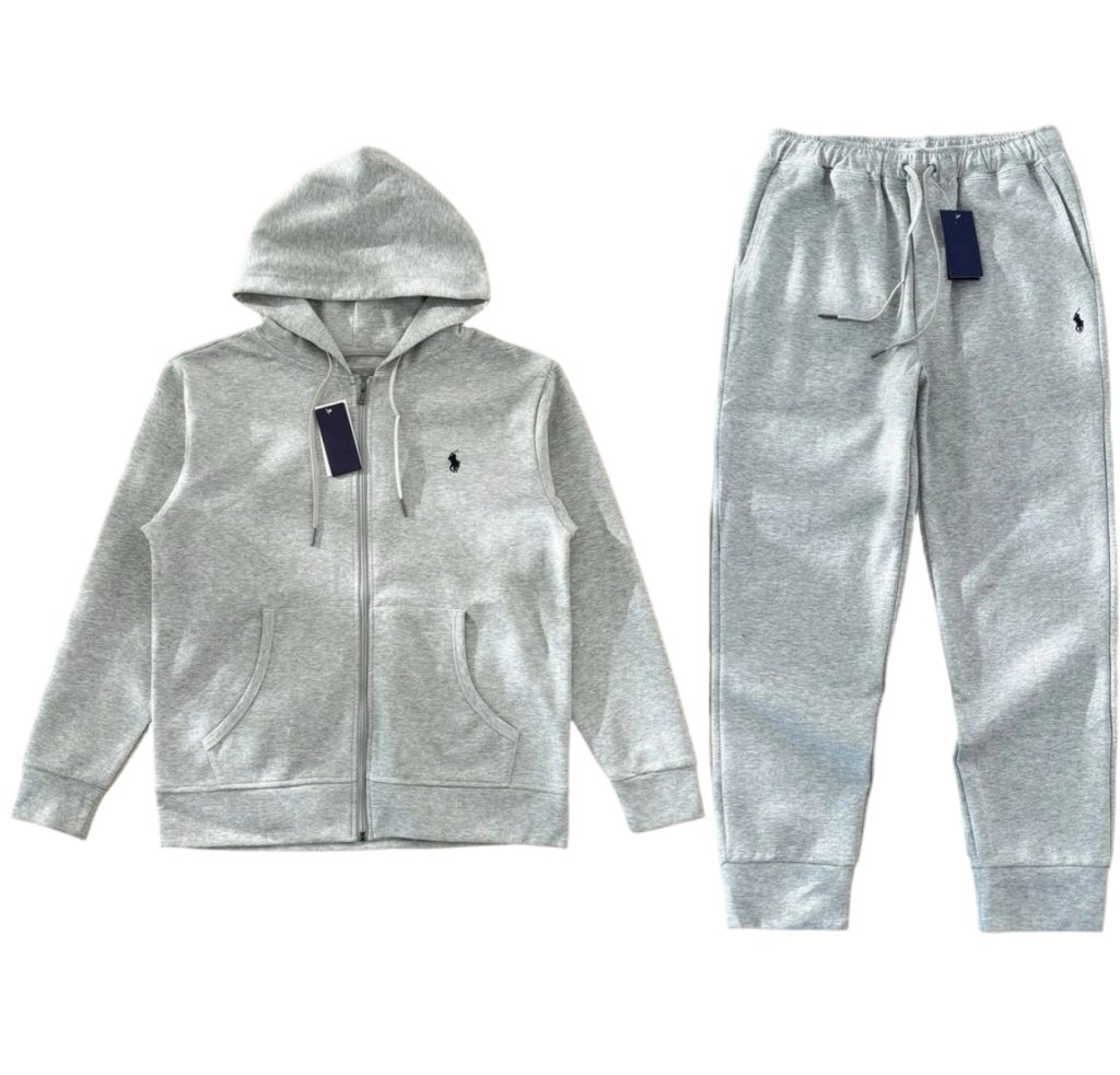 Polo Ralph Lauren Full Zip Hoodie Set Grey OKLU20261810