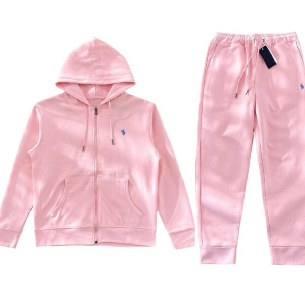 Polo Ralph Lauren Full Zip Hoodie Set Pink OKLU20261812
