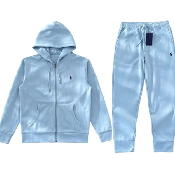 Polo Ralph Lauren Full Zip Hoodie Set Light Blue OKLU20261816