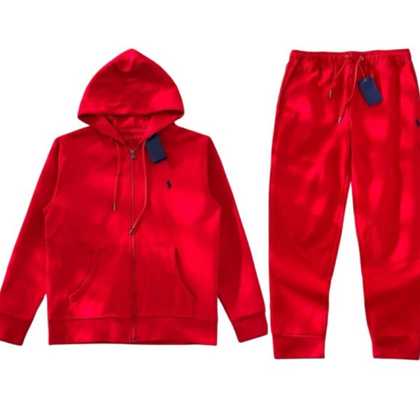 Polo Ralph Lauren Full Zip Hoodie Set Red OKLU20261818