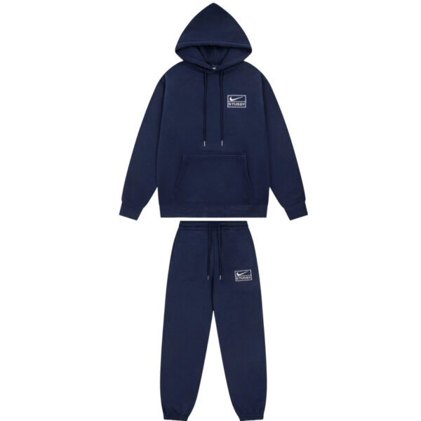 Stussy Hoodies&Sweatpants Set navy blue OKLU20261821