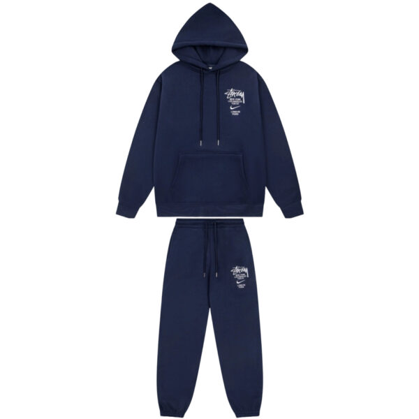 Stussy Hoodies&Sweatpants Set navy blue OKLU20261822