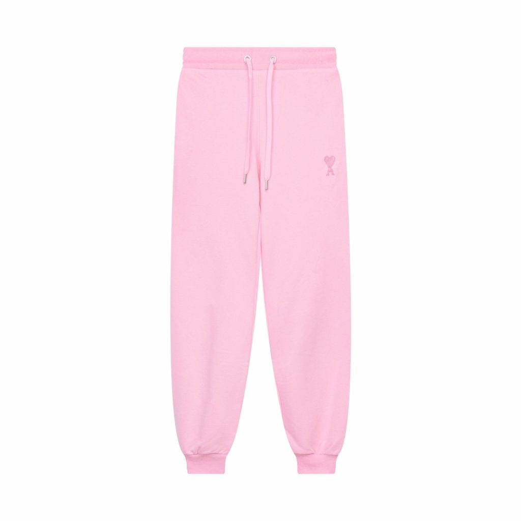 Ami Classic Love Zipper cardigan Set Light Pink OKLU20261837